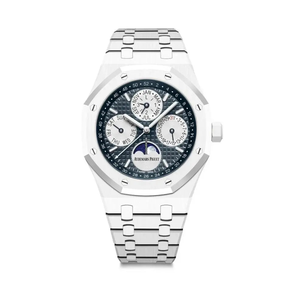 AP ROYAL OACK PERPETUAL CALENDER (BLUE WHITE CHRONOGRAPH)