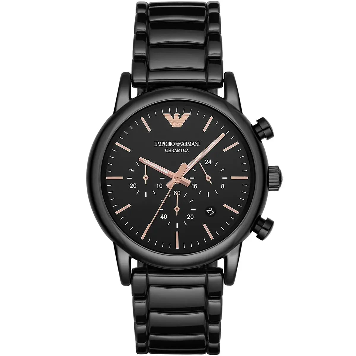 ARMANI METAL BLACK - ROSE GOLDEN ACCENT