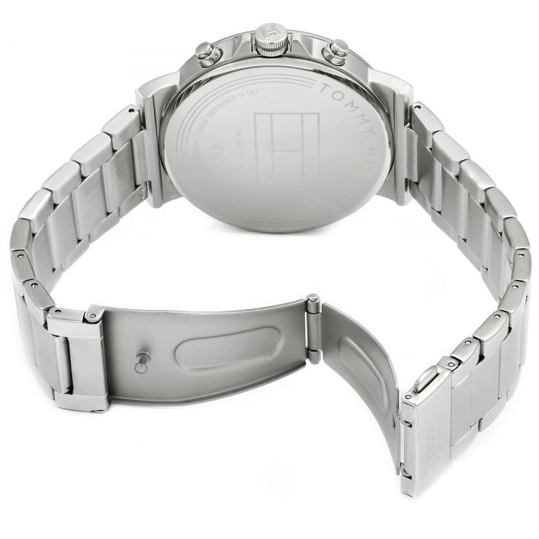 TOMMY METAL SILVER - BLACK DIAL - CHRONOGRAPH
