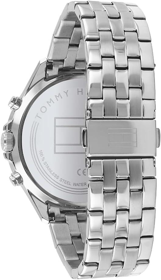 TOMMY SILVER METAL - BLACK DIAL - CHRONOGRAPH