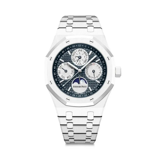 AP ROYAL OACK PERPETUAL CALENDER (BLUE WHITE CHRONOGRAPH)
