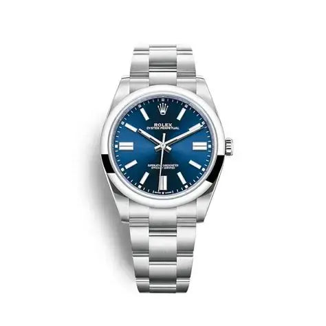 ROLEX OYSTER PERPETUAL BLUE DIAL 41 m