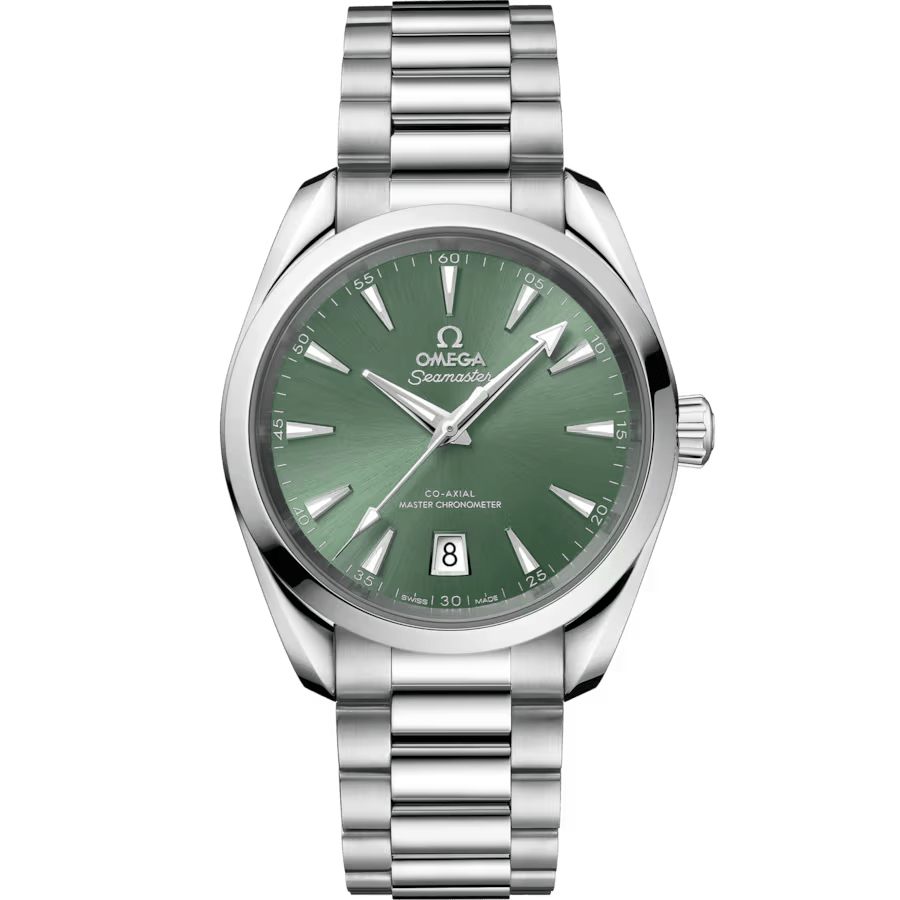Omega Seamaster Aqua Terra Silver Metal Green DIal