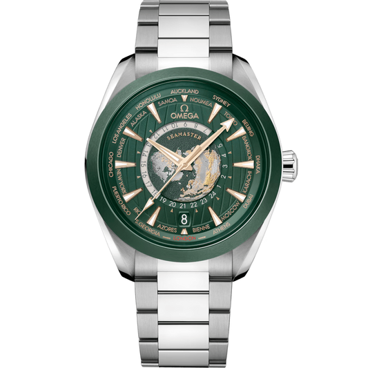 Omega Seamaster Aqua Terra Silver Metal Green Dial