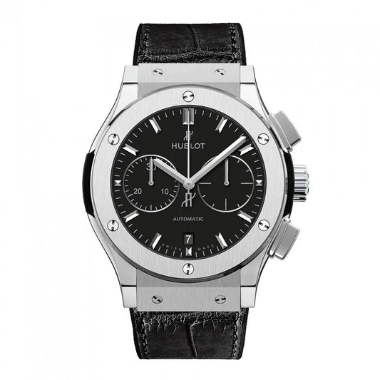 HUBLOT CLASSIC FUSION TITANIUM CRONOGRAPH - BLACK RUBBER