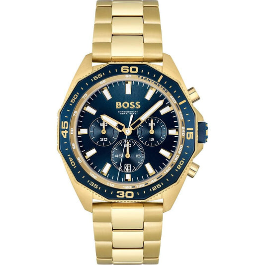 BOSS FULL GOLD - NAVY DIAL - CHRONOGRAPH