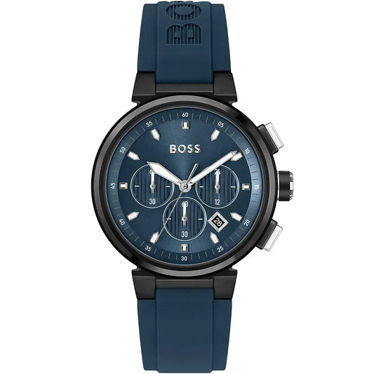 BOSS BLUE RUBBER- BLUE DIAL