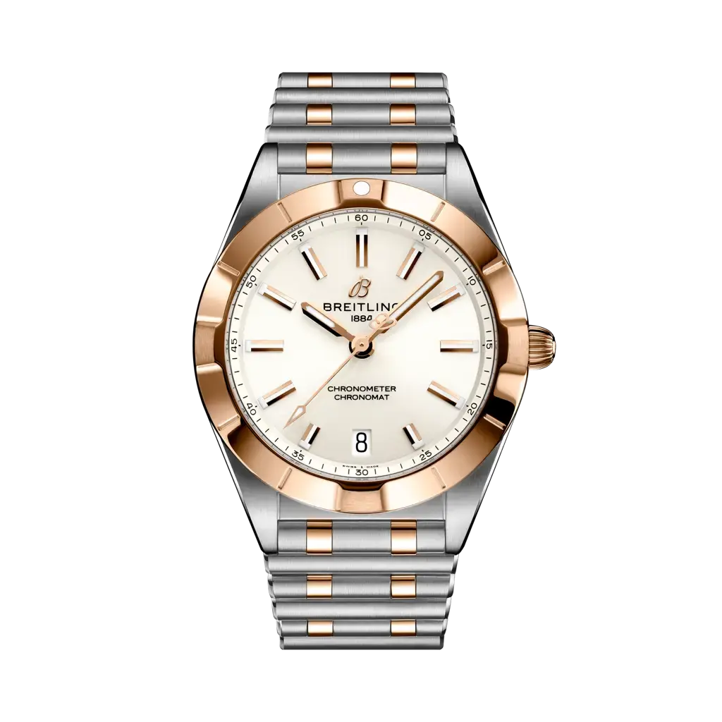 BREITLING Chronomat TWO TONE WHITE DIAL