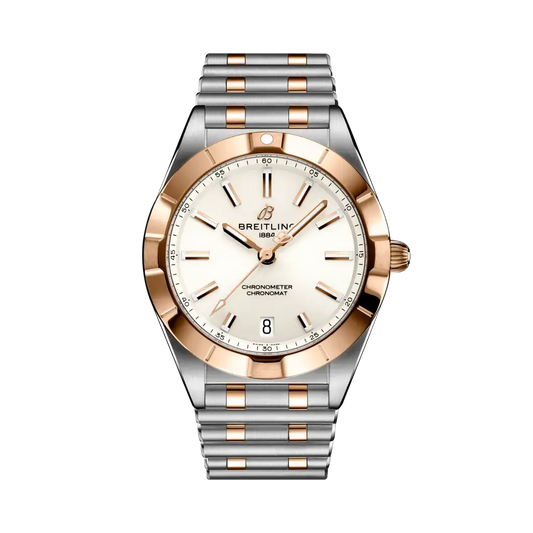 BREITLING Chronomat TWO TONE WHITE DIAL