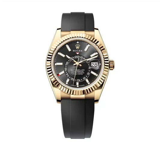 ROLEX SKY DWELIER - BLACK DIAL- RUBBER - MQ