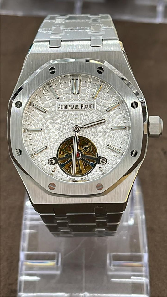AP Royal Oak TOURBILLON silver (WHITE) - MQ