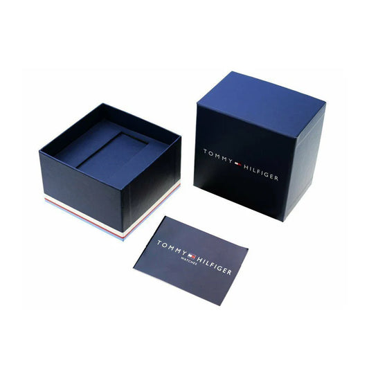 TOMMY LEATHER BLACK - BLACK DIAL - CHRONOGRAPH