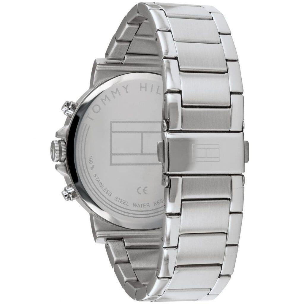 TOMMY METAL SILVER - BLACK DIAL - CHRONOGRAPH